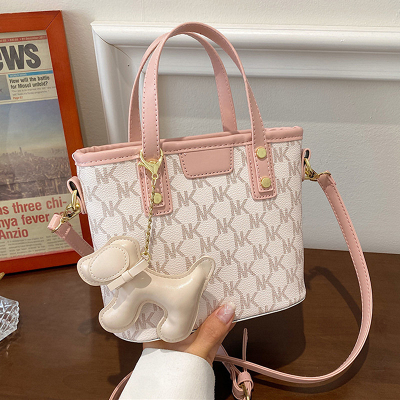 Small Bag Women's Bag Summer Versatile 2023 New Fashion Atmosphere Portable Tote Bag Pu Messenger Bucket Bag