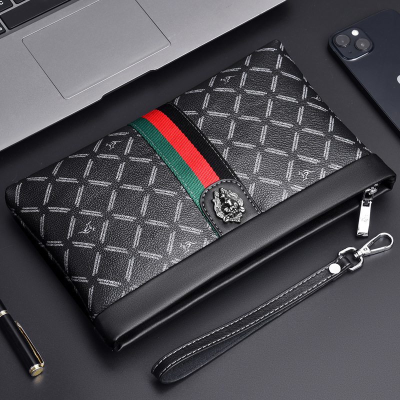 Herrentaschen High-End-Marke Herren Clutch Bag Business Envelope Bag Herrenmode Handtasche Herren Clutch Bag Große Kapazität