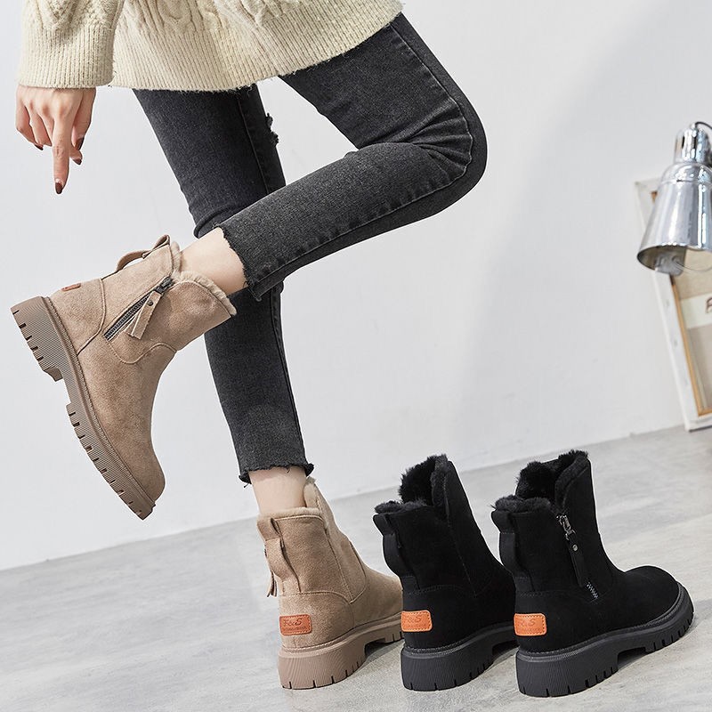 Women's Shoes Snow Boots Winter Fleece-lined Women's Shoes Warm Boots Thick Cotton Shoes Women's Boots