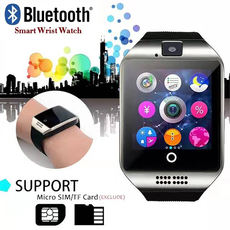 Q18 Smart Watch With SIM Card Bluetooth Call Connected Women Wristwatch Men Sport Pedometer Clock Smartwatch Whatsapp