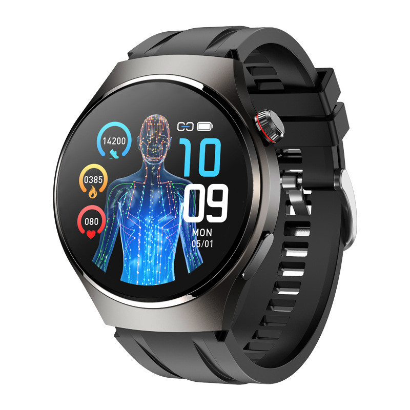 Smart Watch With Blood Glucose, Lipid & Uric Acid Monitoring, NFC, Bluetooth Calling, Heart Rate, Blood Pressure & Oxygen Tracking