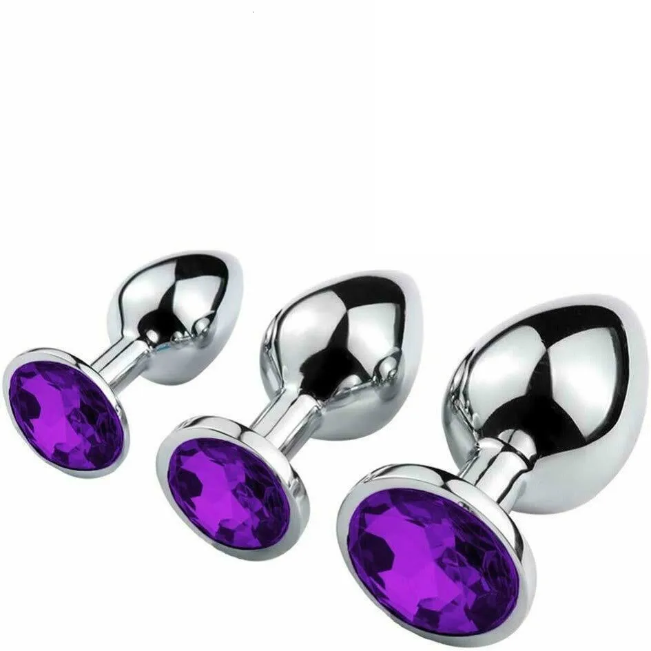 Jewelry Design Fetish Stainless Steel Anal Butt Plug Fantasy Sex Restraints SM Stimulation Adult Toys For