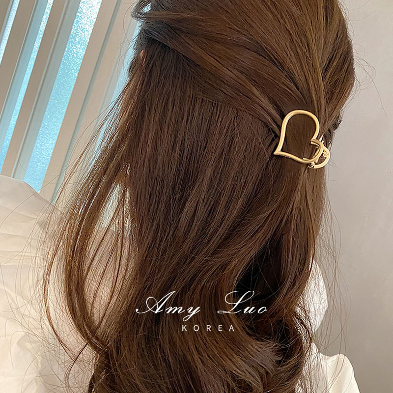 Simple Love Hairpin Lazy Temperament Grab Hair Clip Plate Hair Ball Head Small Grab Hair Accessories
