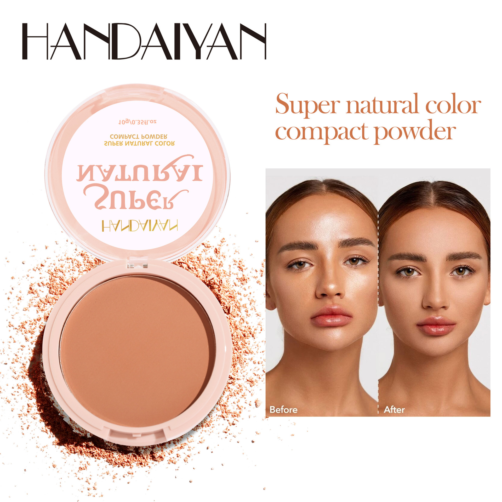 Han Daiyan Matte Powder Oil Control Waterproof Long Lasting Moisturizing Concealer Powder Free Makeup Free