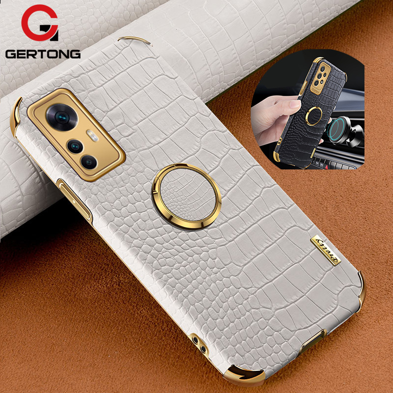Crocodile Pattern Case For Xiaomi 12T 12 13 Pro 5G 12x mi12 t x mi 11 lite 5g ne 11t pro Ring Holder Protective Phone Cover
