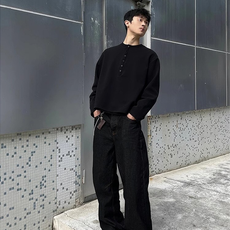 Men's Clothing Okayama Original Cow 14.5 Oz Machete Original Color Washed Jeans Baggy Trousers Cotton