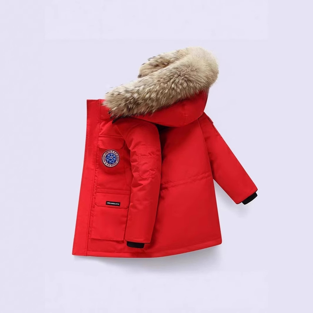 New Albert Goose 08 Children's Down Jacket Expedition Style Thick Windproof Winter Parka Parent Child Wear Children's