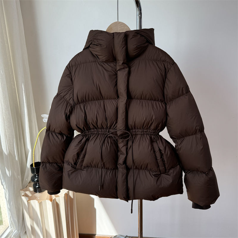 ​​Women's Winter Thick Padded Coat With Slim Waist - Elegant Chanel-Style White Quilted Jacket For Fashion & Warmth​