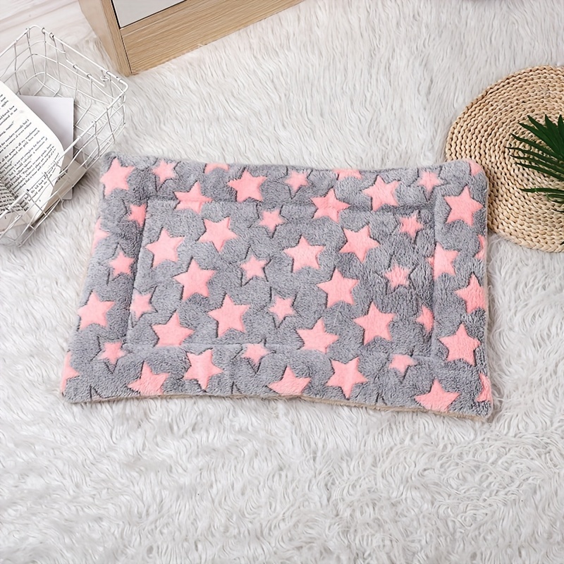 Cat Bed Mat Blanket Thickened Double Layered Plush Pad Dog Blanket Cat Mat Sleeping Pad