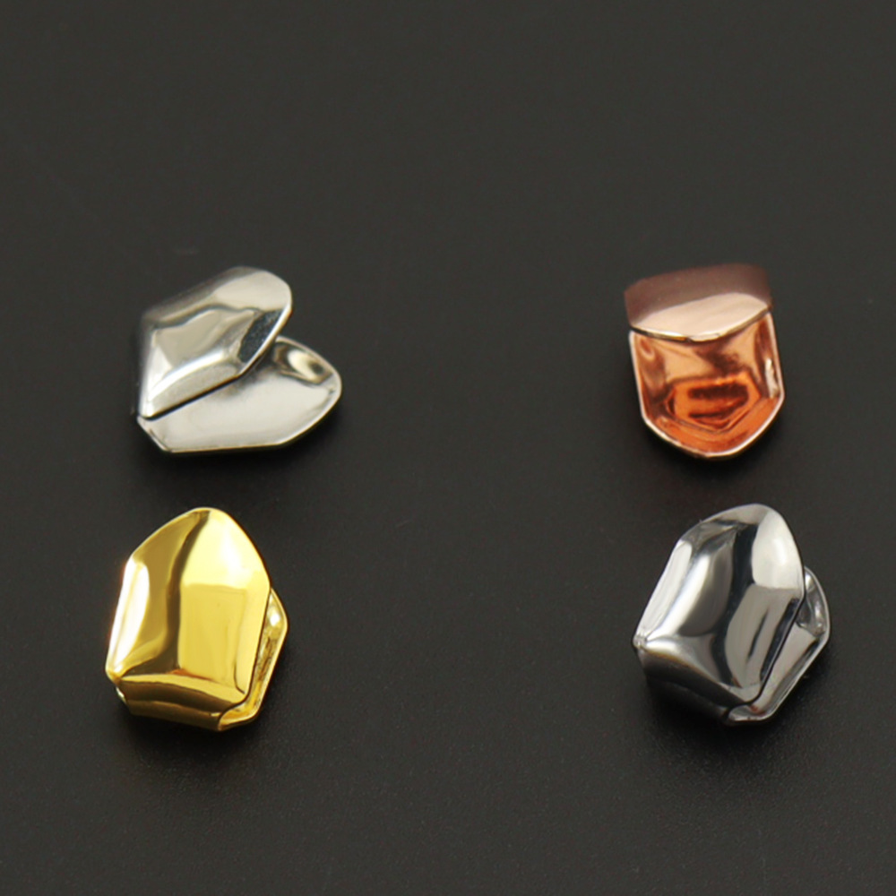 Hip-hop Big Gold teeth Electroplated Real Gold Dentures Single Glaze teeth grillz