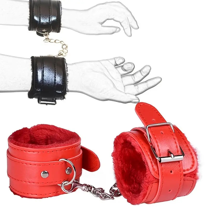 1pc BDSM Bondage Cuff Restraint, Erotic SM Open Leg Set, Sex Toys For Women, PU Leather Handcuffs , Sex Bracelet