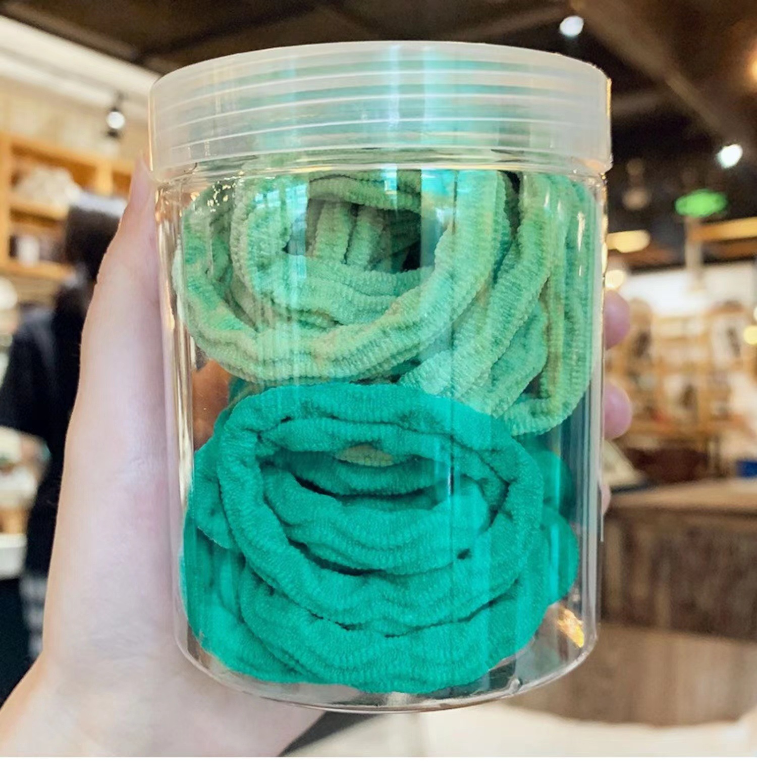 Douyin hot selling new Korean version barrel towel hair ring 20 pieces seamless high elastic hair ring hair rope hair accessories for women