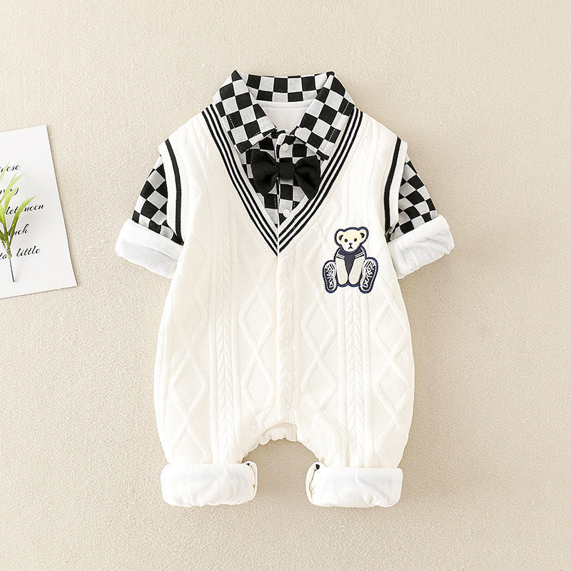 Baby Onesie Spring And Autumn Newborn Clothes Men's Onesie Baby Clothing Baby Crawling Suit