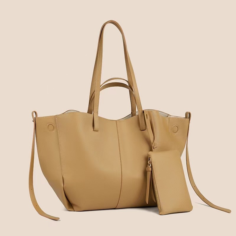 Women's Handbag Bag Female Hand Underarm Bag Two-piece Set Of Large Capacity Ol Commuter Bag Simple Child Bag