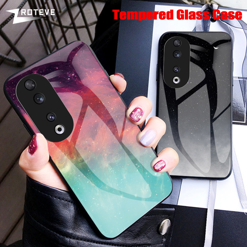 For Honor90 Case ZROTEVE Starry Tempered Glass Cover For Huawei Honor 90 Lite 70 50 Honor50 Honor70 5G Shockproof Phone