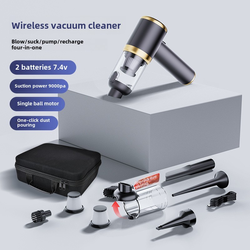 Car vacuum cleaner suction and blowing integrated wireless large suction vacuum cleaner charging car household electric dust blower