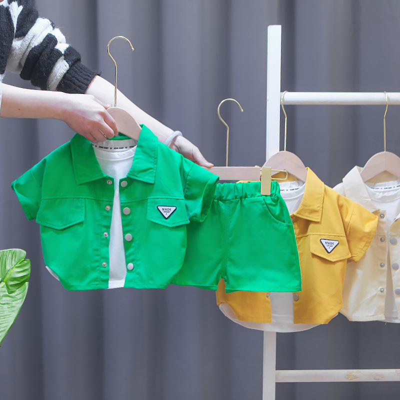 Mother & Kids Summer New Baby Clothes Children's Suits 1 3 4 Years Old Infants 2 Piece Set One Piece