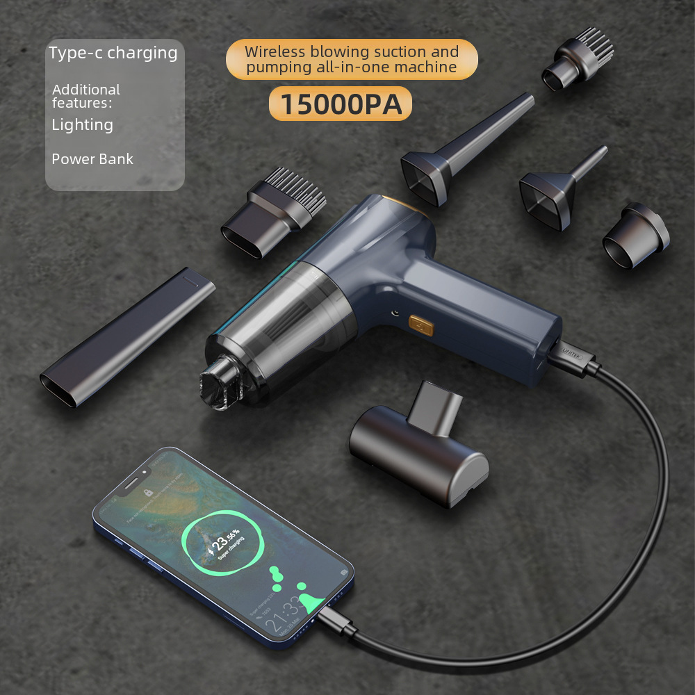 Car Vacuum Cleaner Car large suction brushless motor car handheld small powerful wireless household blowing and suction dual-use