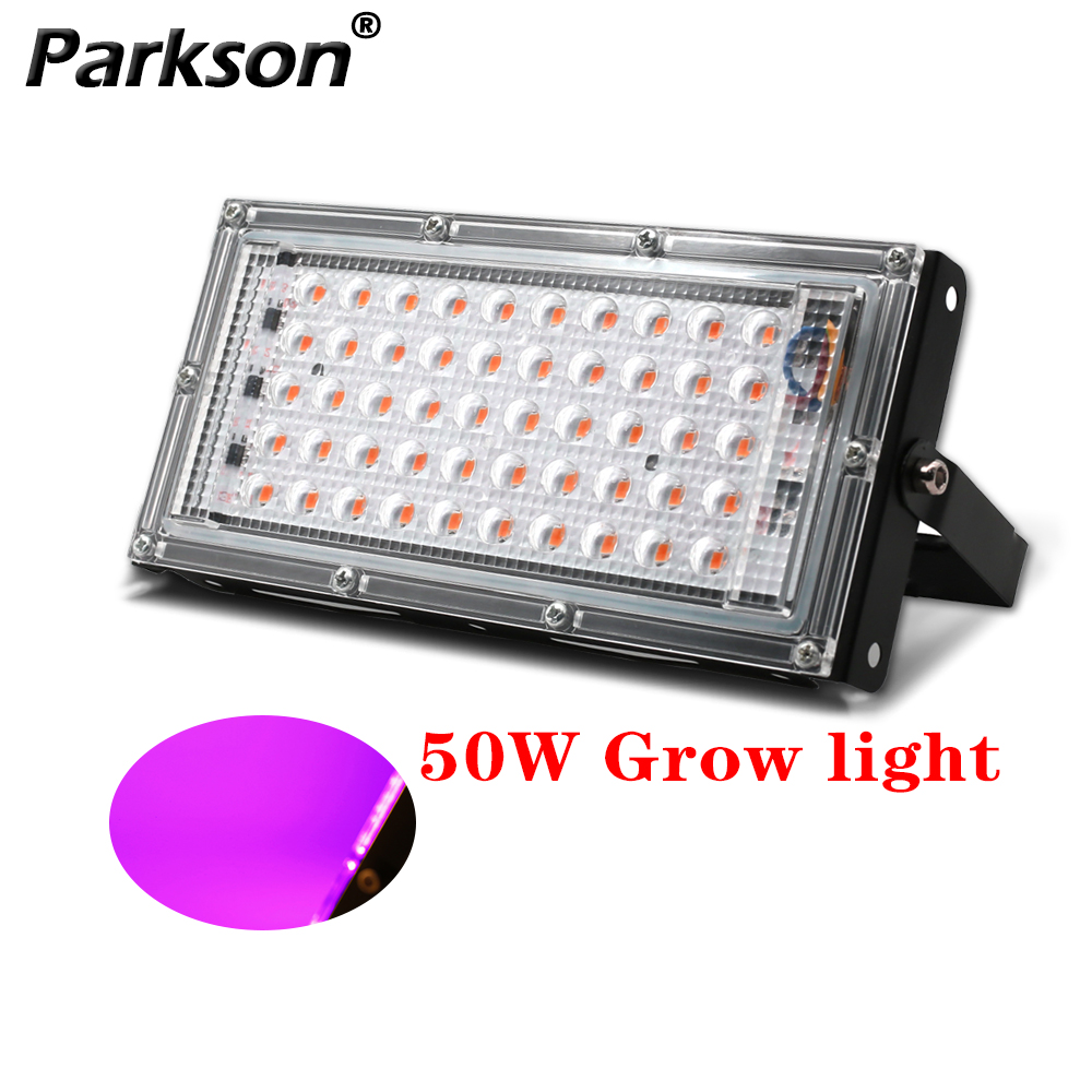 Full Spectrum LED Grow Light PhytoLamp For Plants Tent Flower Seeding 50W AC 220V Range Lamp Outdoor Floodlight Grow Phyto Box