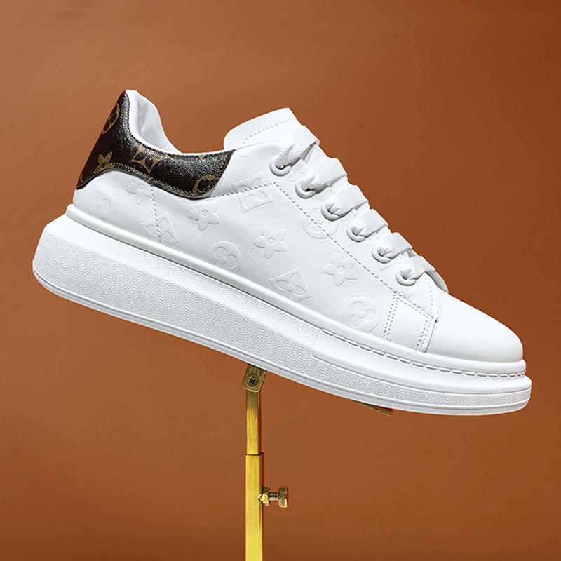 Men's Sneakers, New Four-season White Shoes, Men's Board Shoes, Influencers Livestreamed The Same Model Of Korean Trendy Shoes