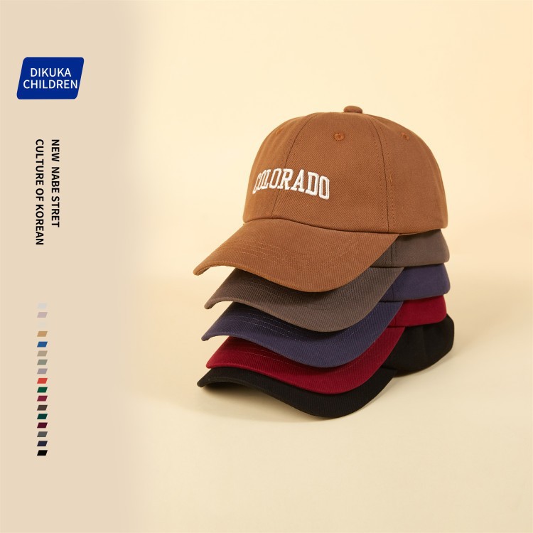 Children's hat spring and autumn fashion new ins boys and girls peaked cap big boy baby baseball cap