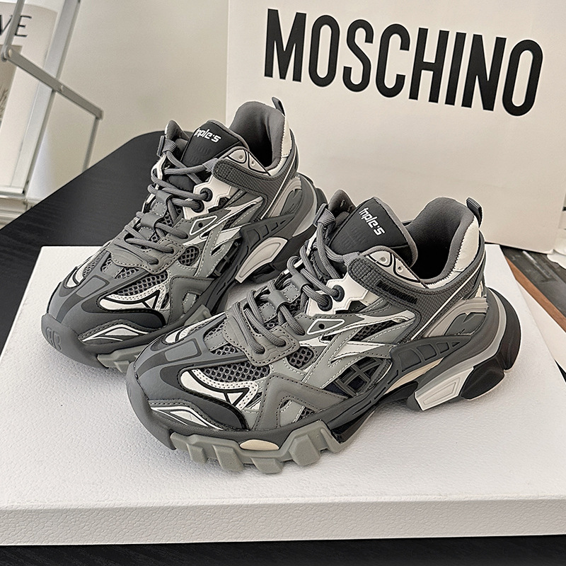 Daddy Shoes Women S Retro Casual Paris Thick Soled Sneakers Niche Retro Autumn And Winter Round Toe All Match Models