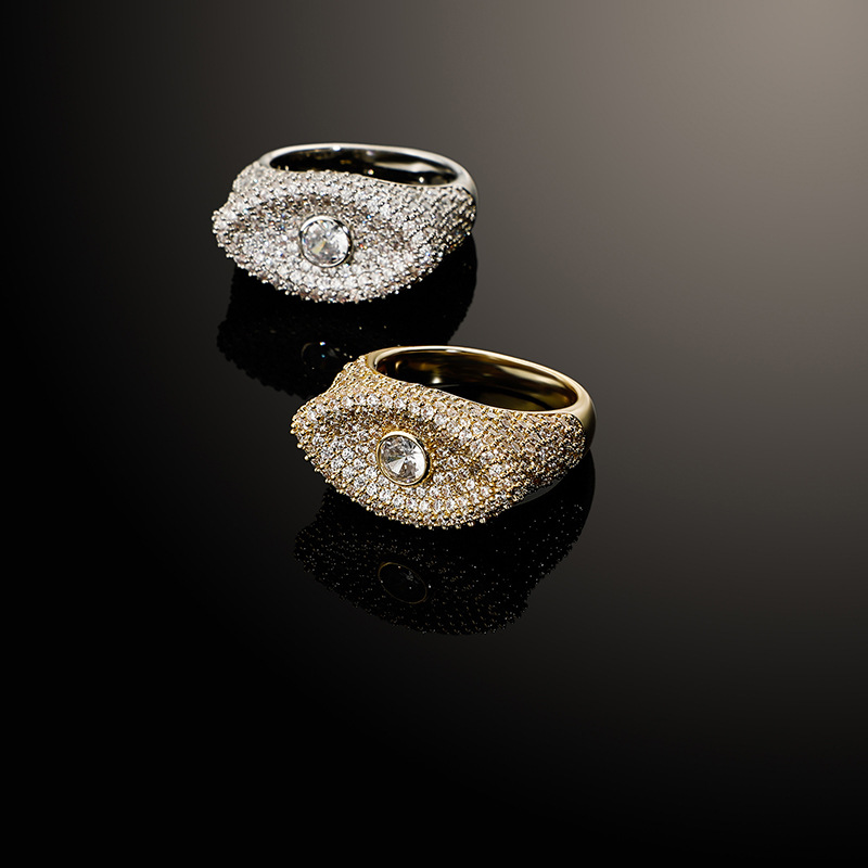 Rings Devil's Eye Standing Ring Eye Niche Ring Fashion Personality Men And Women Couple Ring