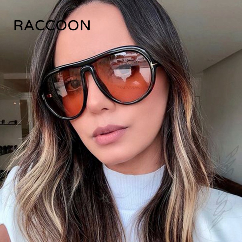 Classic Big Frame Round Pilot Sunglasses Women Vintage Tom Sun Glasses Retro Men Oversized Flat Top Shades Summer Fashion Trendy