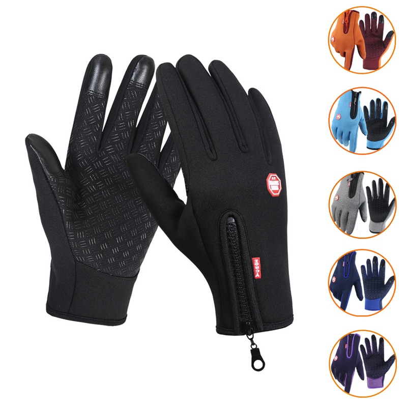 New Winters Men Women Touch Cold Waterproof Motorcycle Cycles Male Outdoor Sports Plus Veet Warm Running Ski