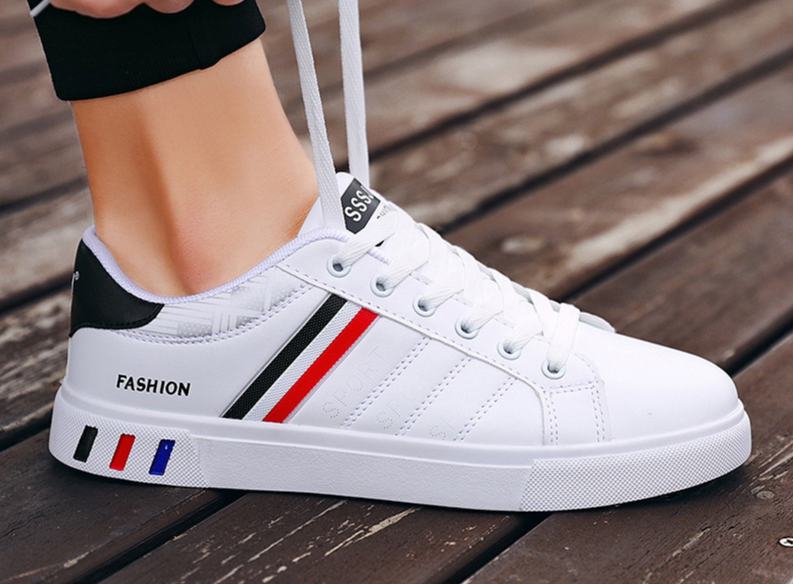 P Men S Shoes Fall New Youth White Trendy Sneakers Popular Versatile Casual Leather Sports