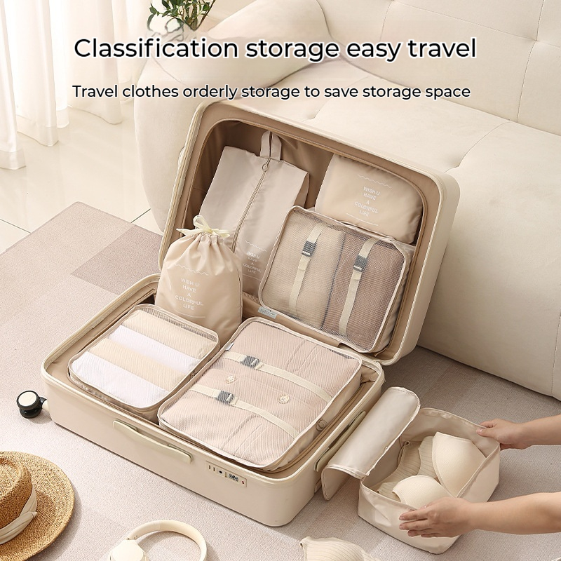Seven-piece Travel Storage Bag Packing Bag Multi-functional Clothing Suitcase Storage Bag Compressible Storage Bag