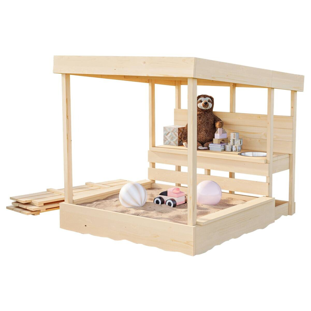 Karibu Sandkasten Marlon natur B/H/L: ca. 140x122x121 cm