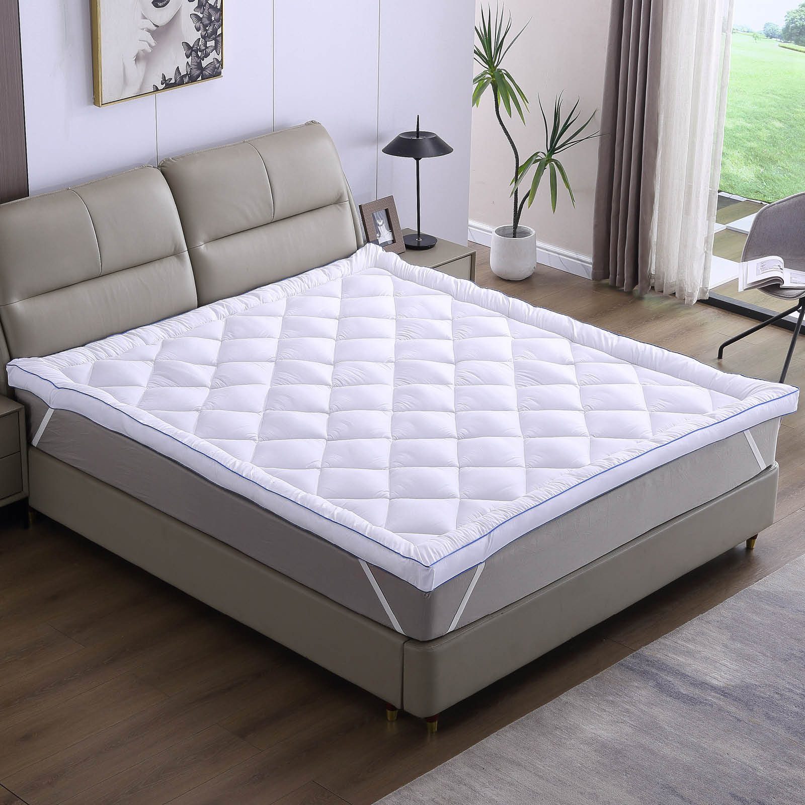 AMBINESS, Topper Matratzentopper Jacquard 80x200cm -