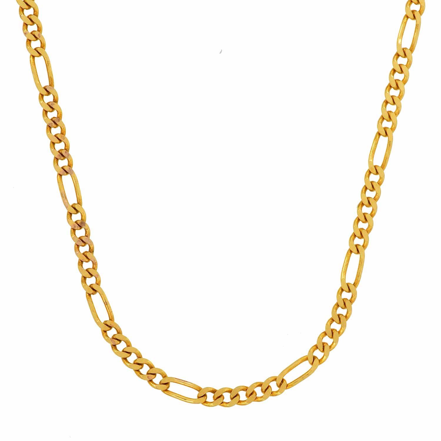 HOPLO Goldkette Goldkette Figarokette Halskette 1,9