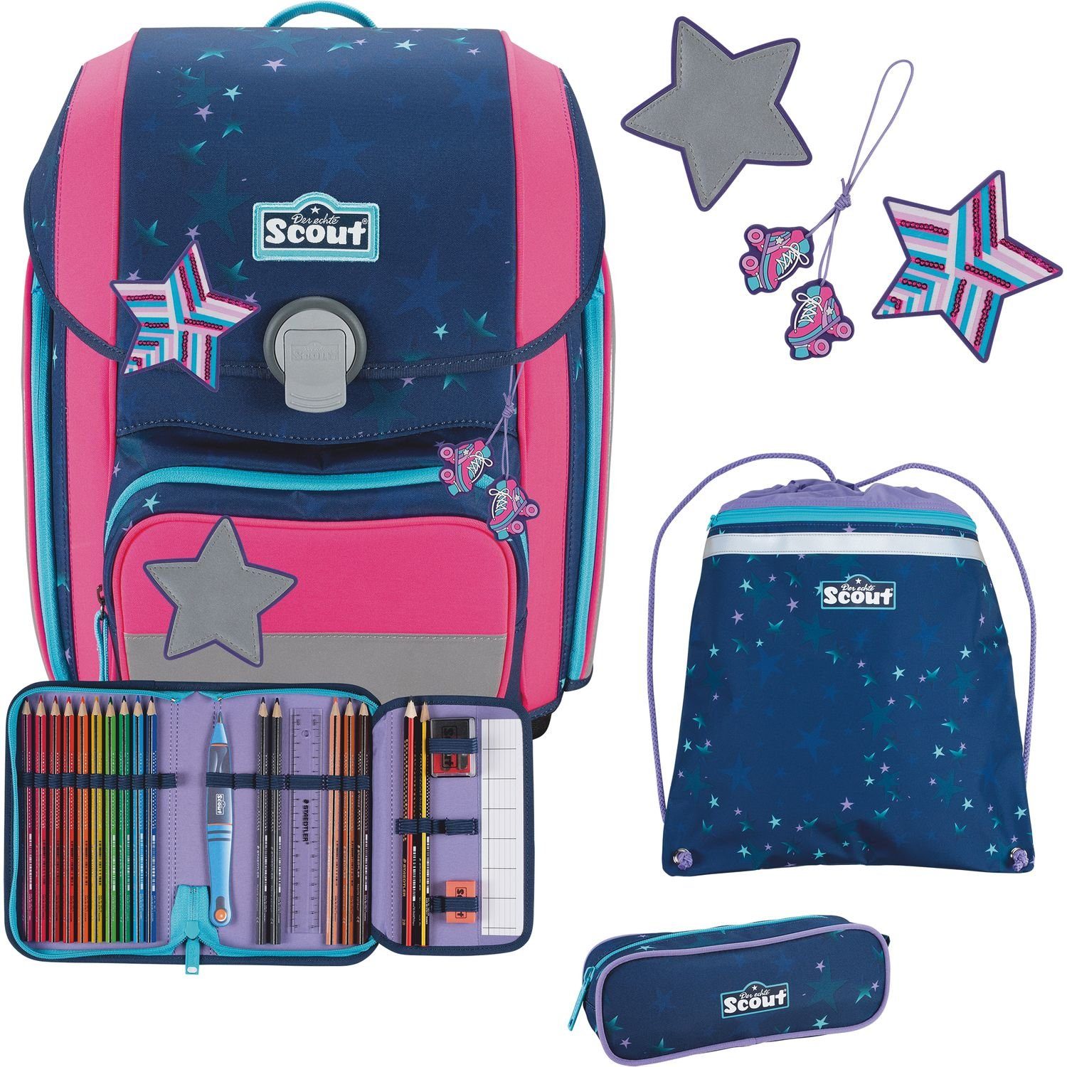 Scout Schulranzen Scout Genius Schulranzen-Set 4-tlg.