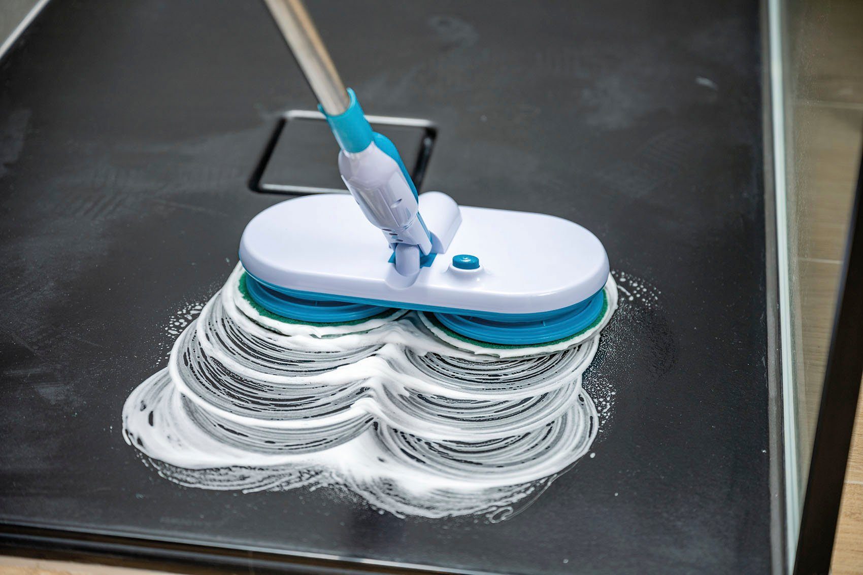 MediaShop Akku-Wischmopp Hurricane Flaoting Mop, beutellos