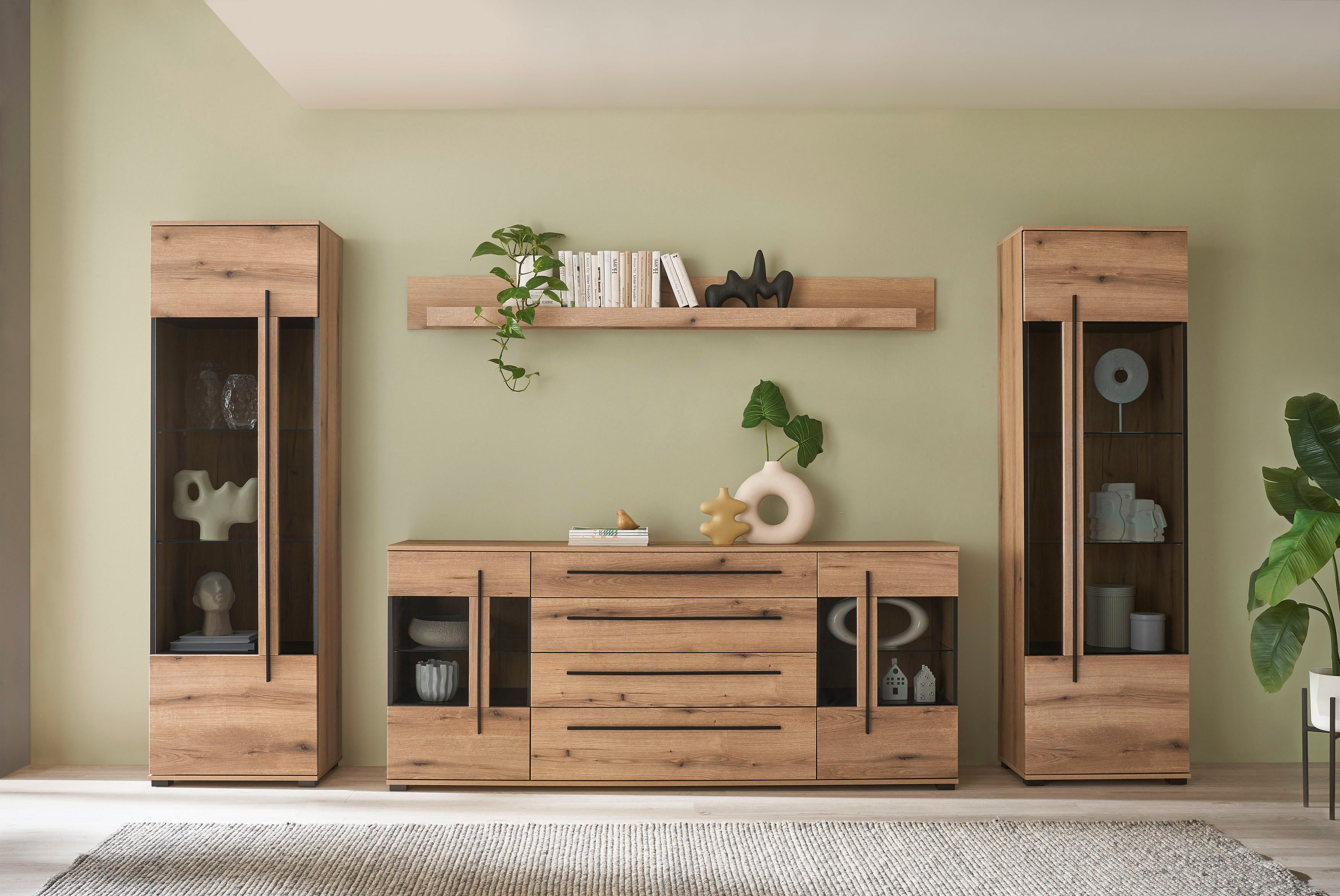 INOSIGN Wohnwand Cantara, moderne Anbauwand, Wohnzimmer-Set,