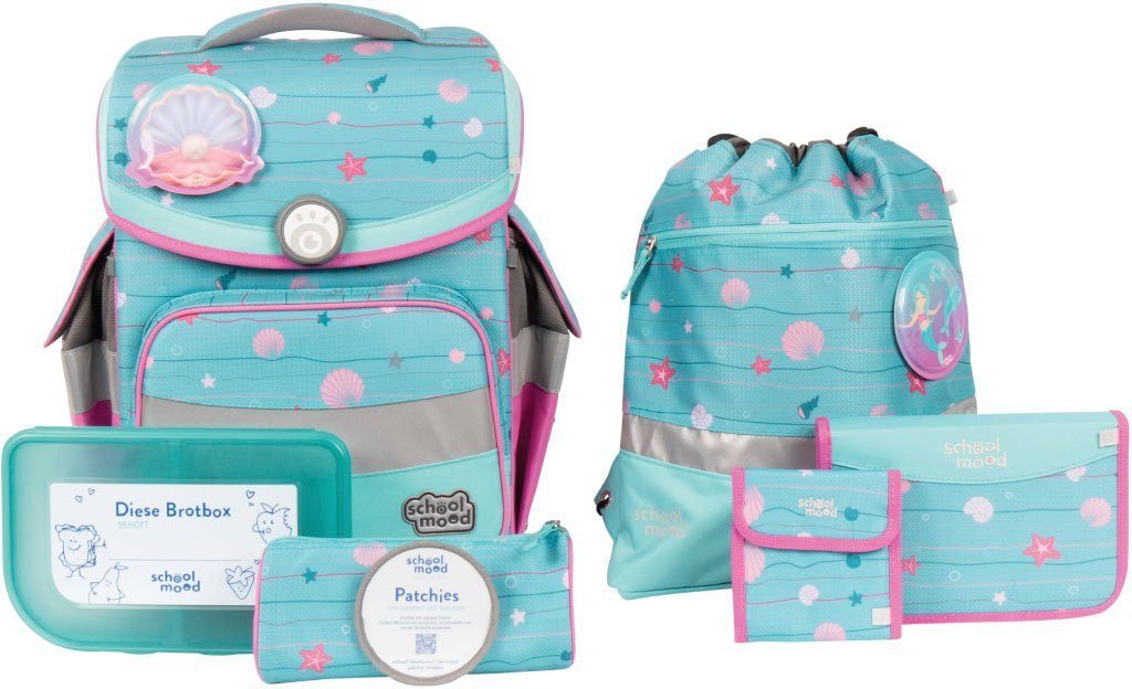 SCHOOL-MOOD® Schulranzen Timeless, Lilly (Meerjungfrau) (Set,