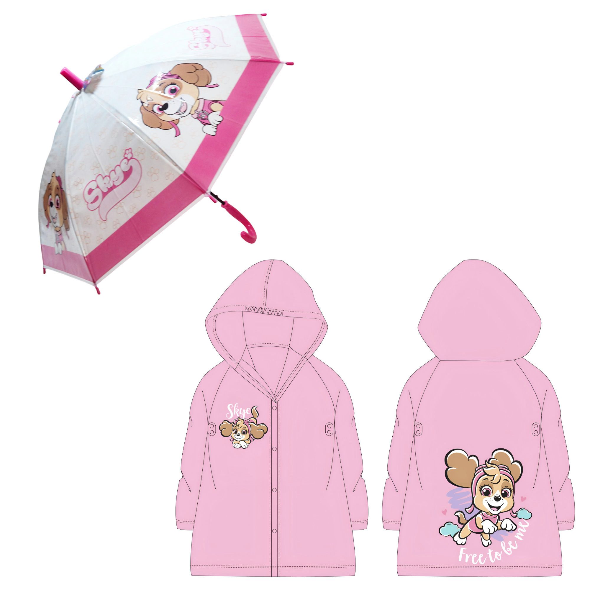 PAW PATROL Regenponcho Paw Patrol Skye