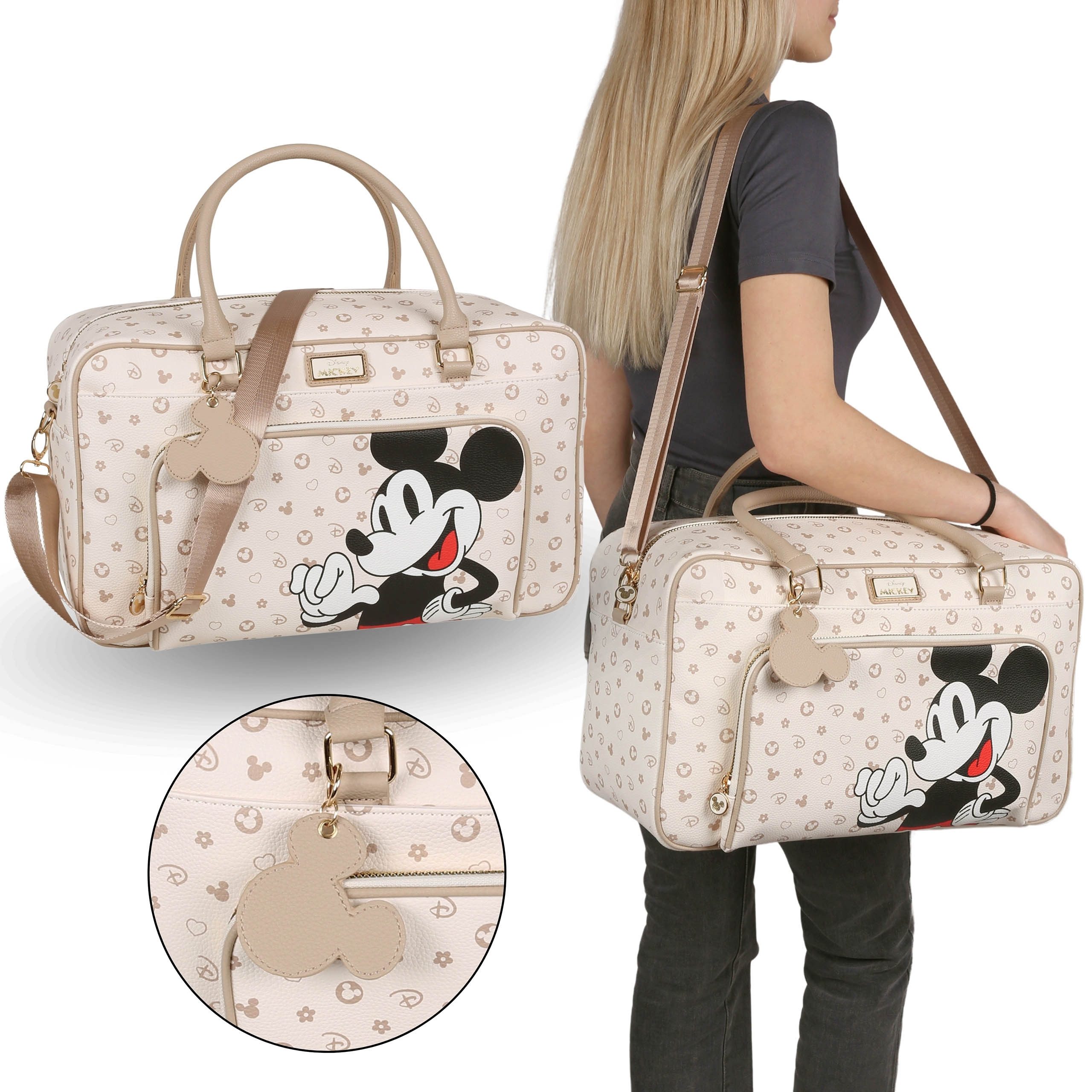 Sarcia.eu Reisetasche MickeyMouse Disney Beige Reisetasche,Handgepäck,44x18x26cm