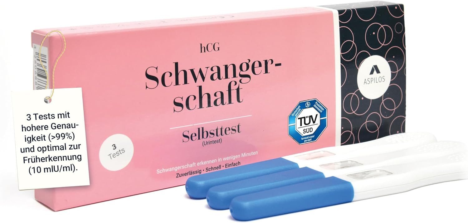 ASPILOS Schwangerschaftstest hCG Selbsttest für Zuhause