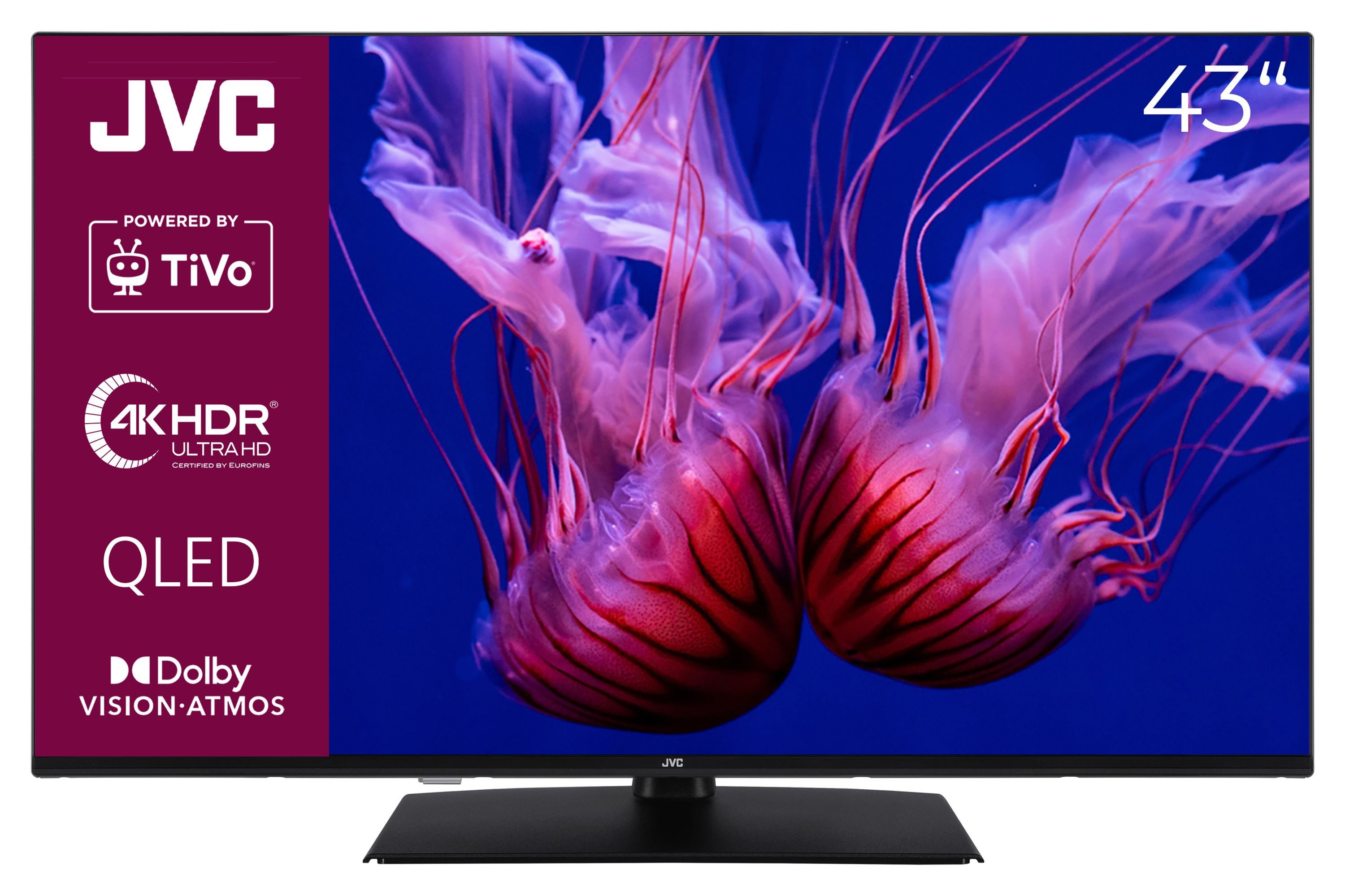JVC LT-43VUQ3455 QLED-Fernseher (108 cm/43 Zoll,