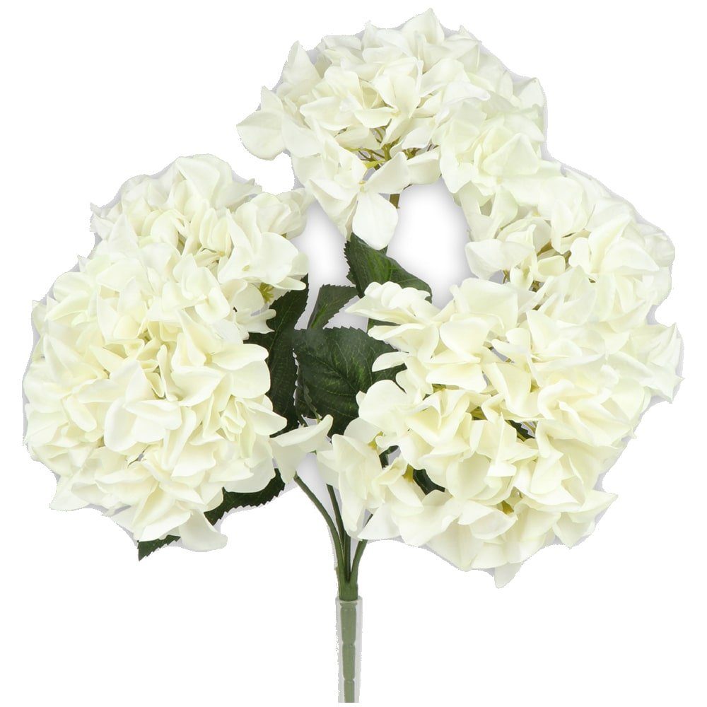 Kunstblume Hortensien Blüten Kunstblumen 1 Bund