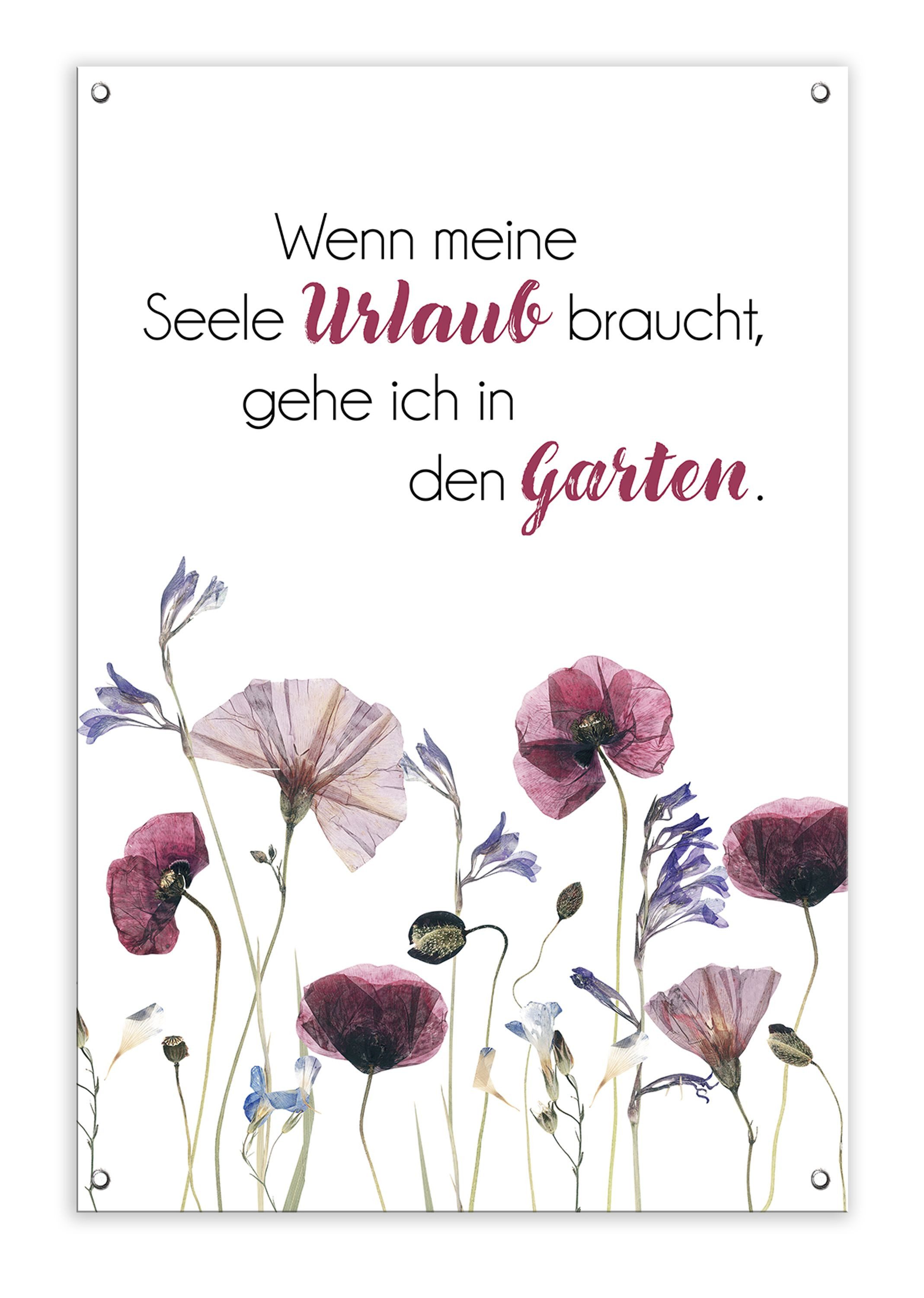 artissimo Poster Garten-Poster 60x90cm Gartendeko Balkon-Deko