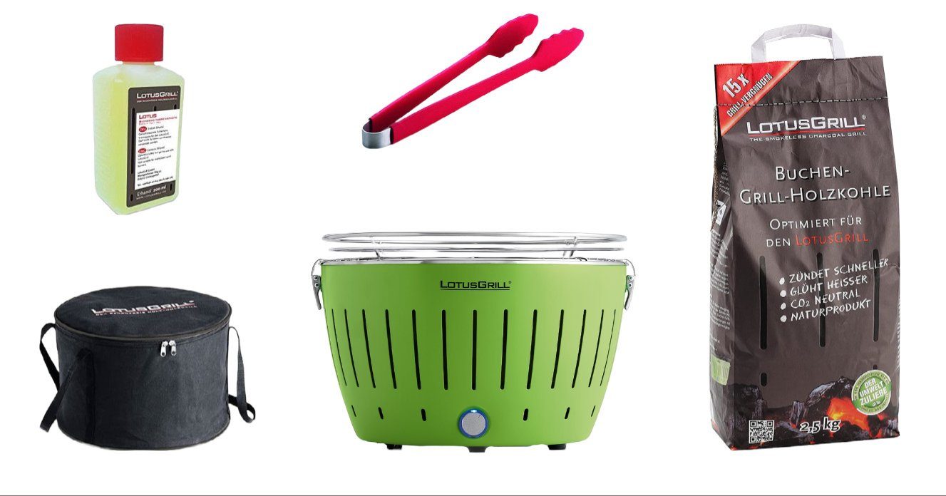 LotusGrill Holzkohlegrill LotusGrill Starter-Set Classic 5