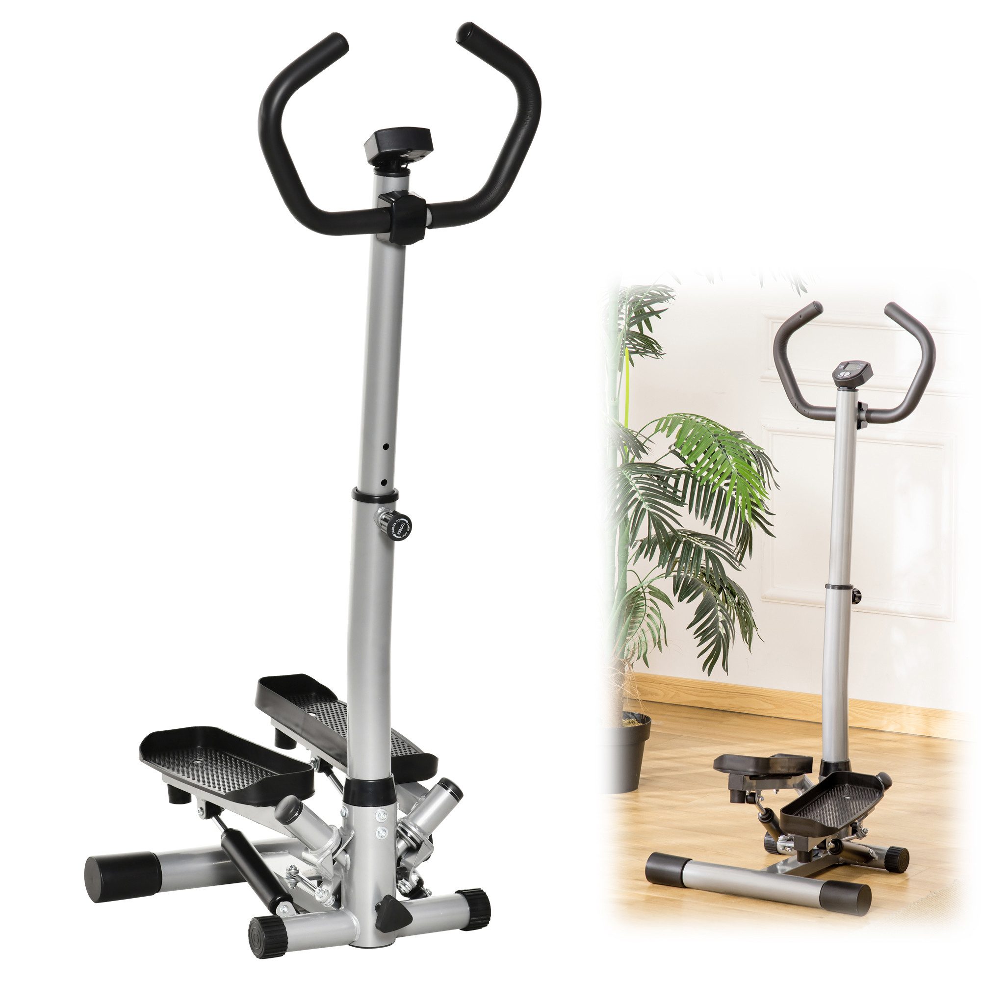 UMAY Crosstrainer Heimtrainer (verstellbare Geschwindigkeit, für