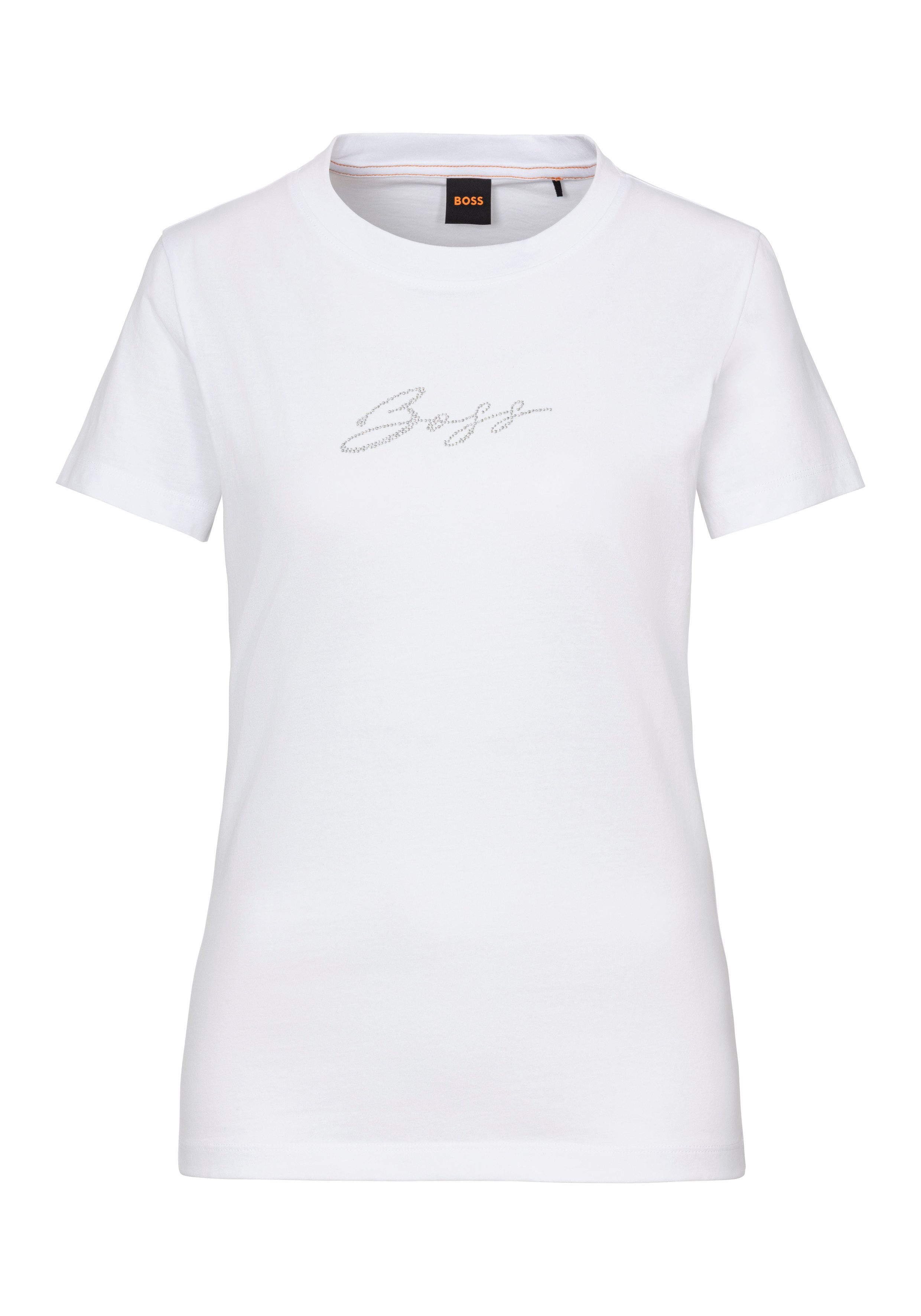 BOSS ORANGE T-Shirt Esogo_MA_crystal Premium Damenmode
