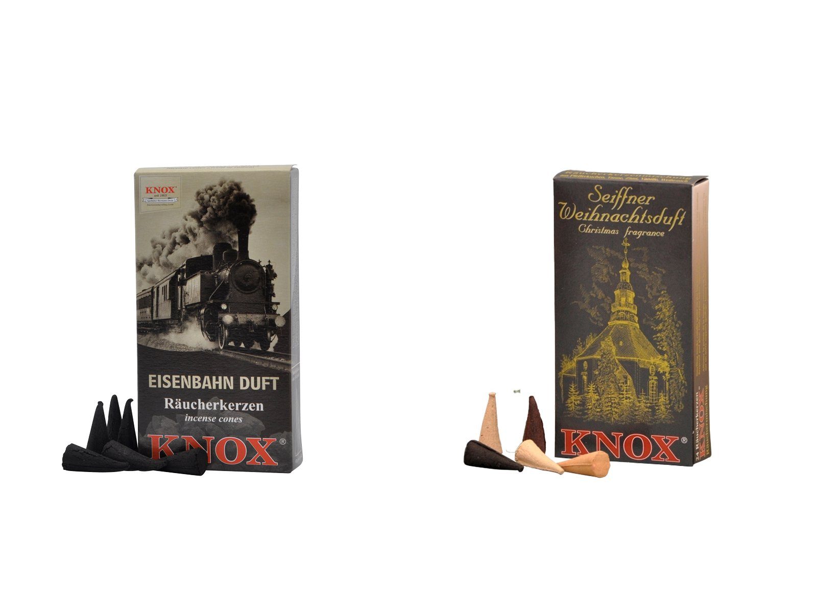 KNOX Duftkerze Räucherkerzen Eisenbahnduftset - Reise
