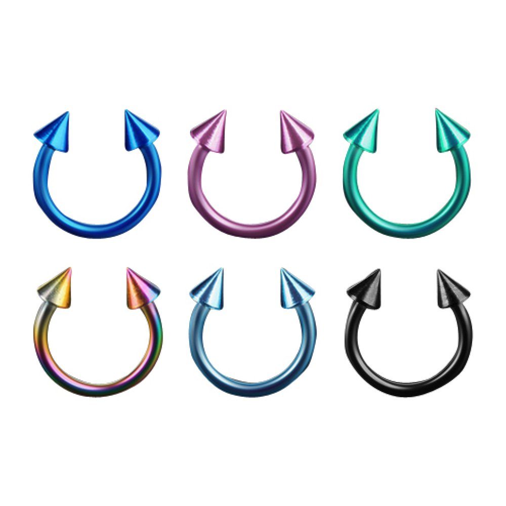 Taffstyle Piercing-Set 6er Set Septum Piercing