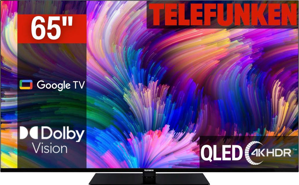 Telefunken D65Q700M6CW QLED-Fernseher (164 cm/65 Zoll,